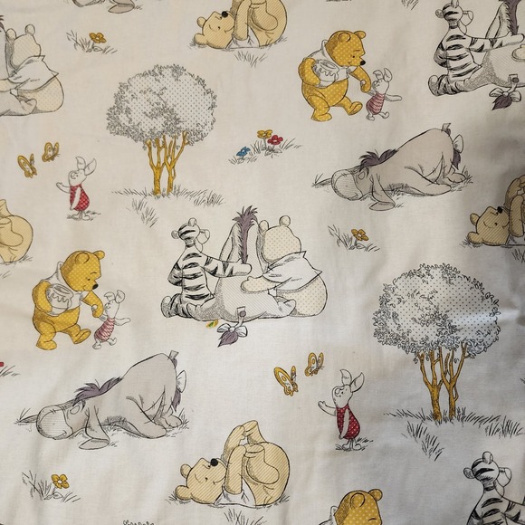 Homemade Winnie The Pooh Baby Blanket‎ Fleece Back & Embroidered - Picture 5 of 12